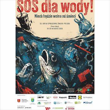 SOS dla wody! Niech będzie wolna od śmieci - Sprzątanie Świata 2026 Grafika SOS dla wody! Niech będzie wolna od śmieci - Sprzątanie Świata 2026